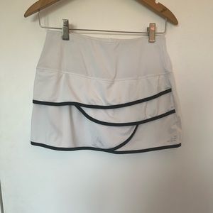 White tennis skirt